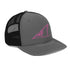 Redfish Tail Neon Pink Embroidered Mesh Back Trucker Cap for Ultimate Comfort and Style