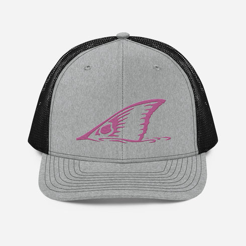 Redfish Tail Neon Pink Embroidered Mesh Back Trucker Cap for Ultimate Comfort and Style