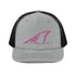 Redfish Tail Neon Pink Embroidered Mesh Back Trucker Cap for Ultimate Comfort and Style