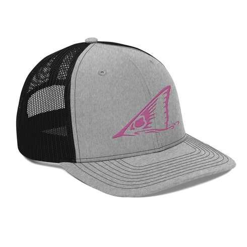 Redfish Tail Neon Pink Embroidered Mesh Back Trucker Cap for Ultimate Comfort and Style