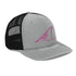 Redfish Tail Neon Pink Embroidered Mesh Back Trucker Cap for Ultimate Comfort and Style