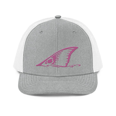 Redfish Tail Neon Pink Embroidered Mesh Back Trucker Cap for Ultimate Comfort and Style