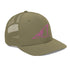 Redfish Tail Neon Pink Embroidered Mesh Back Trucker Cap for Ultimate Comfort and Style