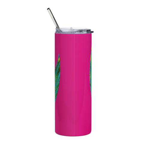 Mermaid at Heart, Mermaid Tail Knottytails Hot Pink Tumbler