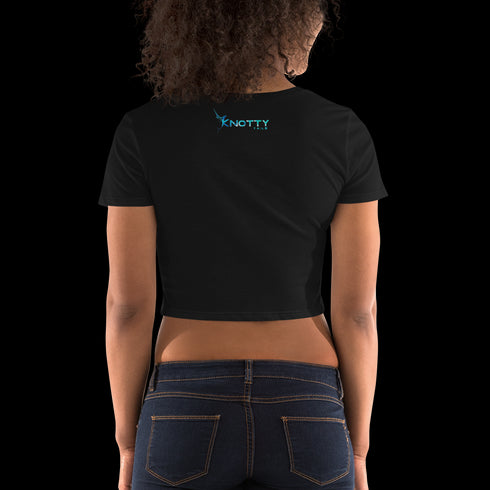 Knotty Tails Women’s Crop Tee for Stylish Comfort and Fit