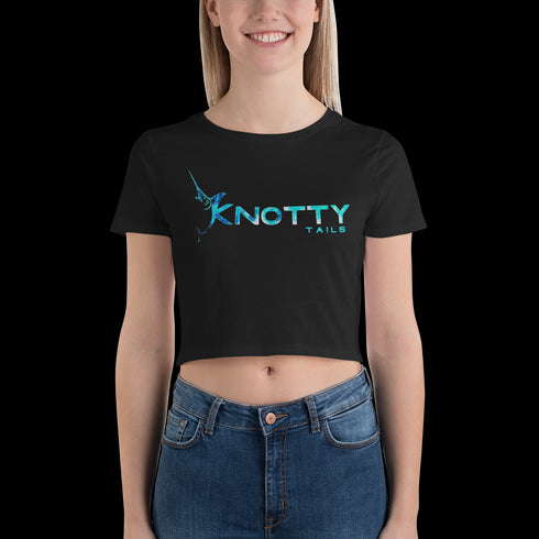 Knotty Tails Women’s Crop Tee for Stylish Comfort and Fit