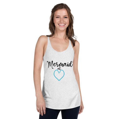 Women's Mermaid at Heart Racerback Tank for Summer Fun - Soft, Flattering Fit