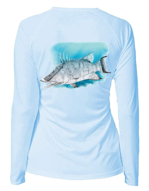 Women's Hogfish Chasing Tide Performance Shirt - KnottyTails