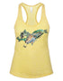Women's Inshore Fish Burnout Racerback Tank - KnottyTails