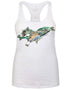 Women's Inshore Fish Burnout Racerback Tank - KnottyTails