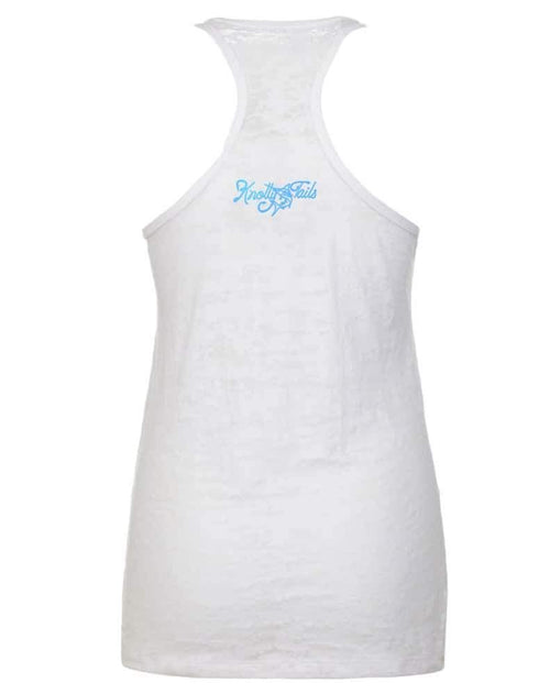 Women's Inshore Fish Burnout Racerback Tank - KnottyTails