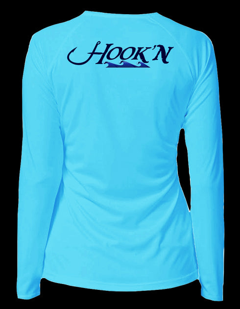 Women's Hook’n Crew Neck Performance Shirt - KnottyTails