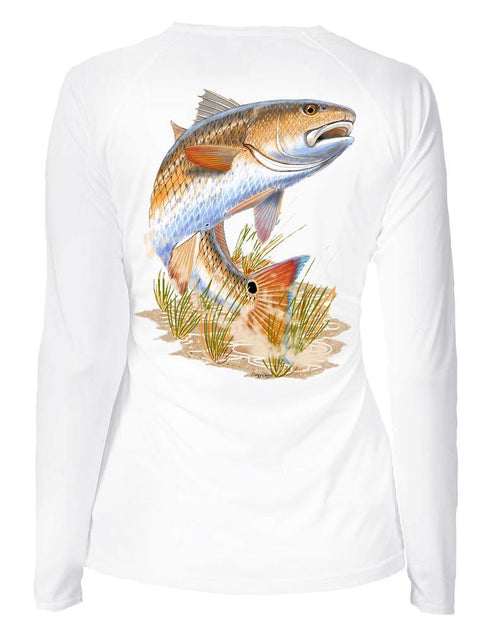 KnottyTails Redfish Performance Shirt for Women - KnottyTails
