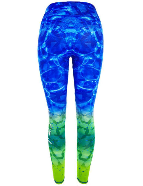 Blue Mahi Womens Fishing Leggings - KnottyTails