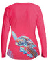 Women's V-neck Sea Turtle Performance shirt - KnottyTails