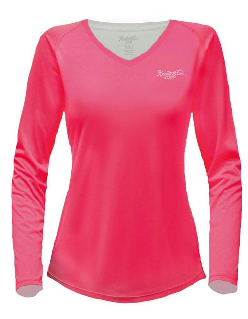 Women's V-neck Sea Turtle Performance shirt - KnottyTails