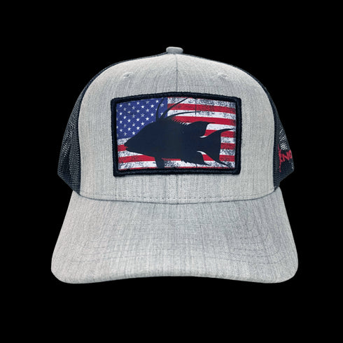 Hogfish Embroidered Patch Snapback Hat - KnottyTails
