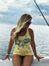 Women's Inshore Fish Burnout Racerback Tank - KnottyTails