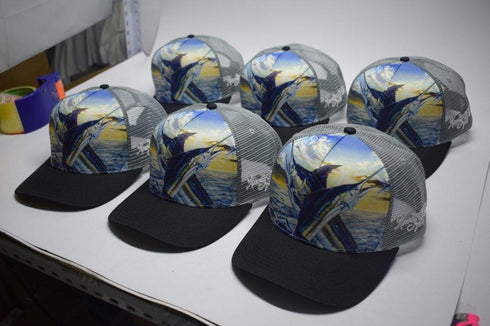 Black Offshore Snapback Hat - KnottyTails