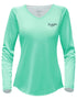 Women's V-neck Sea Turtle Performance shirt - KnottyTails