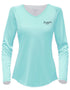 Women's V-neck Inshore Performance shirt - KnottyTails