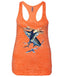 Women's Orange Offshore Burnout Racerback Tank - KnottyTails