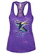 Women's Purple Offshore Burnout Racerback Tank - KnottyTails