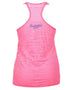 Women's Neon Pink Marlin Burnout Racerback Tank - KnottyTails