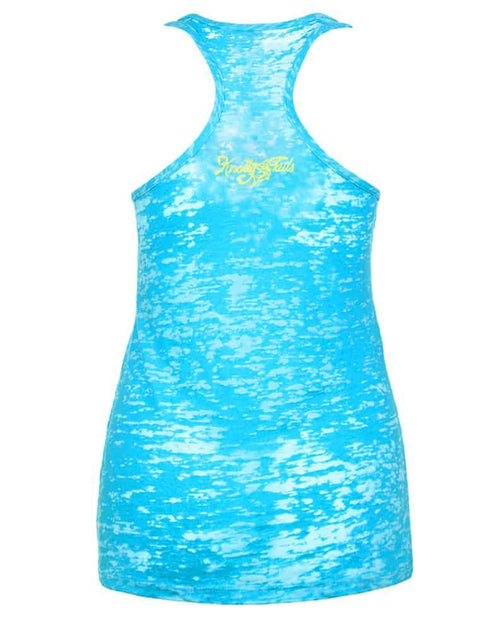 Women's Sea Turtle Burnout Racerback Tank - KnottyTails