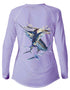 Women's V-neck Offshore Performance Fishing shirt - KnottyTails