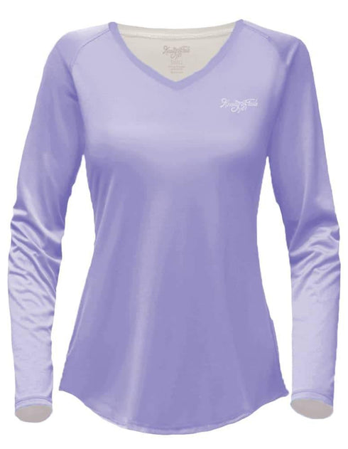 Women's V-neck Offshore Performance Fishing shirt - KnottyTails
