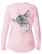 Women's V-neck Pencil Redfish Performance shirt - KnottyTails