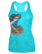 Florida Redfish Racerback Burnout Tank for Women Fishing Comfort & Style on the Water