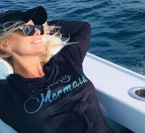 Women's V-neck Knotty Mermaid Performance Shirt - KnottyTails