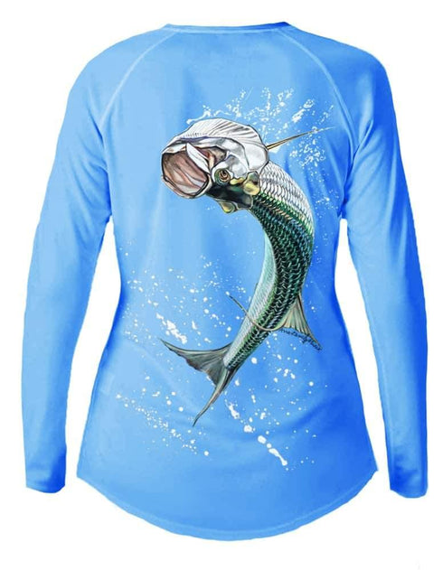 Women's V-neck Tarpon Performance shirt - KnottyTails