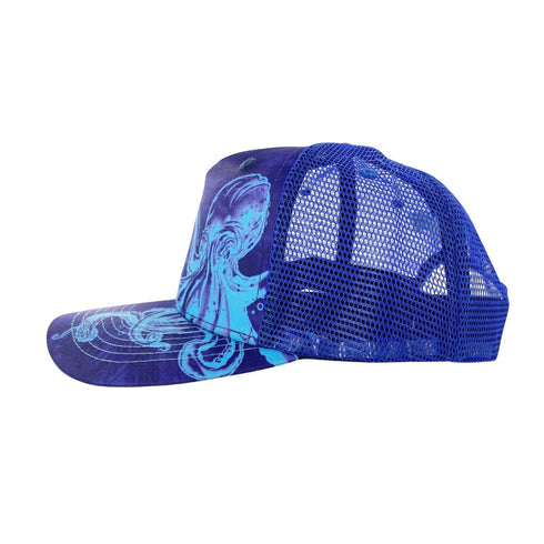Octopus In Water KnottyTails Snapback Hat - KnottyTails