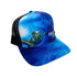 Sea Turtle Snapback Hat Black - KnottyTails