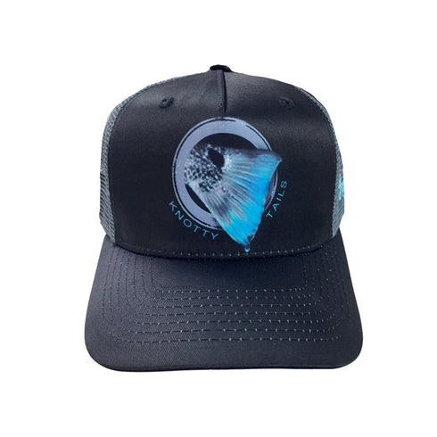 Redfish Tail Circle KnottyTails Snapback Hat - KnottyTails