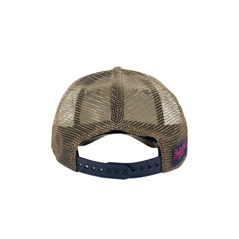Hooker Fishing Snapback Hat on Camouflage - KnottyTails