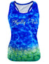 Blue Mahi Womens Fishing Performance Tank UP 50+ Sun Protective - KnottyTails