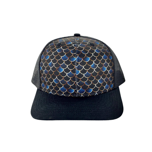 Mermaid Scales Pattern, Adjustable Snapback Hat for Women - KnottyTails