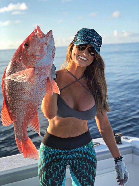 Women's Tarpon Scale Sun protective Performance Leggings - KnottyTails