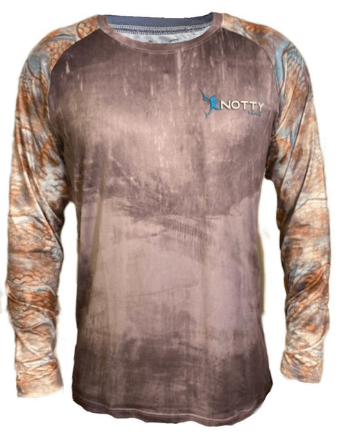 Mens Brown Redfish Performance Shirt - KnottyTails