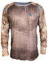 Mens Brown Redfish Performance Shirt - KnottyTails