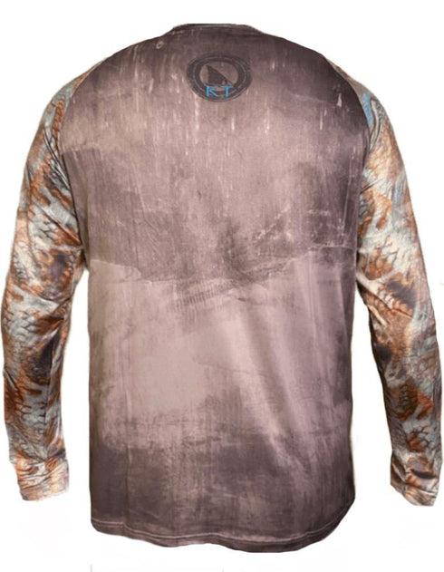 Mens Brown Redfish Performance Shirt - KnottyTails