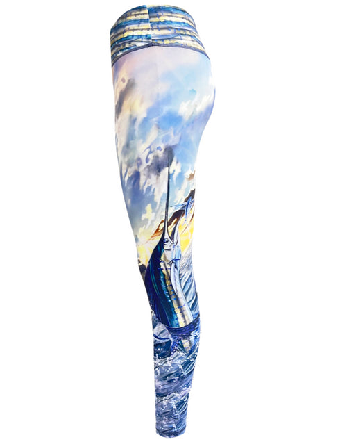 Offshore Performance Leggings for Women with UPF50+ Protection - Quick-Dry Comfort