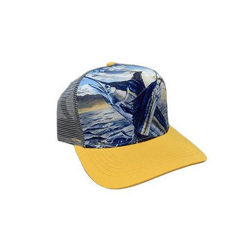 Sunrise Offshore on Yellow Snapback Hat - KnottyTails