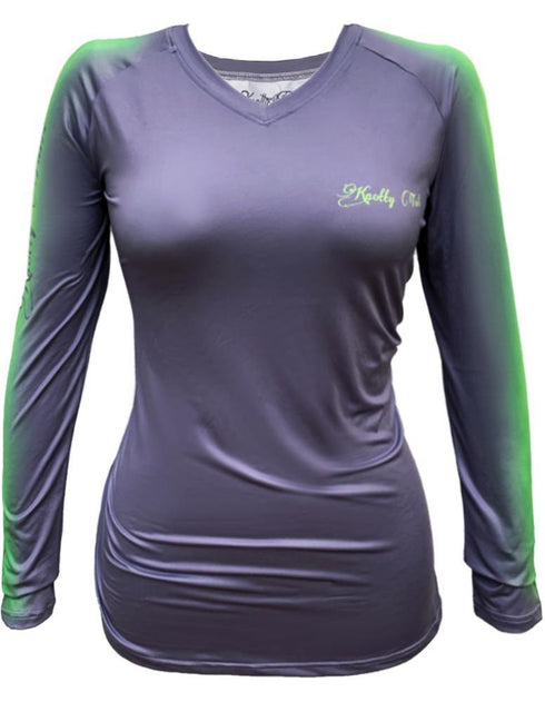 Women's V-neck Snook Performance Shirt - KnottyTails