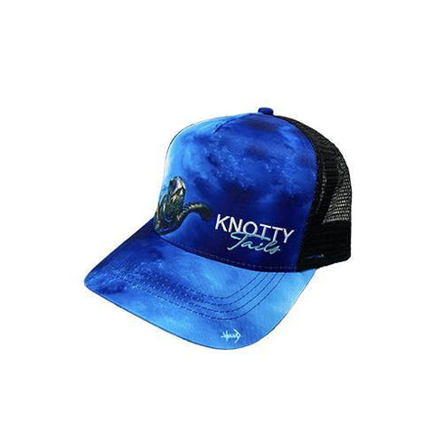 Sea Turtle Snapback Hat Black - KnottyTails