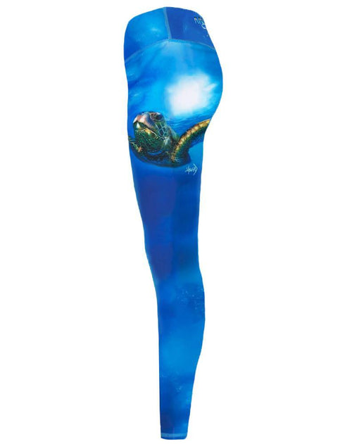Women's Sea Turtle Full-Length Sun Protective Performance Leggings - KnottyTails
